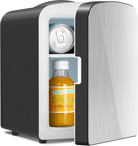 Compact Refrigerator, Portable Mini Fridge, Skin Care 4L Capacity/6 Cans - ANTARCTIC - STARBeauty Fridge