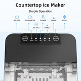 Countertop Bullet Ice Maker, 27Lbs/24H Ice Machine with Fast 6-13 Min Ice Making - ANTARCTIC-STARice maker