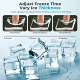 Countertop Ice Cube Maker, 16Pcs Ready in 13 Mins, 26Lbs/Day - ANTARCTIC-STARice maker