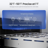 GlideFreezer_Under Counter Refrigerator, 24 Inch Double Drawer Beverage Fridge F58145 - ANTARCTIC - STAR