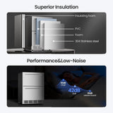 GlideFreezer_Under Counter Refrigerator, 24 Inch Double Drawer Beverage Fridge F58145 - ANTARCTIC - STAR