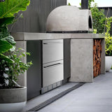 GlideFreezer_Under Counter Refrigerator, 24 Inch Double Drawer Beverage Fridge F58145 - ANTARCTIC - STAR