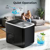 Ice Maker Countertop, 9 Bullet Ice in 6mins, 27lbs/24H - ANTARCTIC-STARice maker