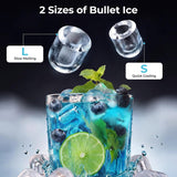 Ice Maker Countertop, 9 Bullet Ice in 6mins, 27lbs/24H - ANTARCTIC-STARice maker