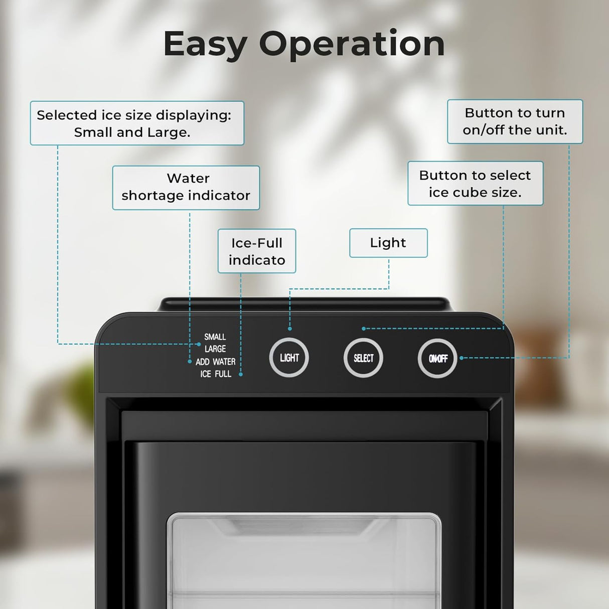 Ice Maker Countertop with 2 Ice Sizes 58212RIM0 - ANTARCTIC - STARice maker
