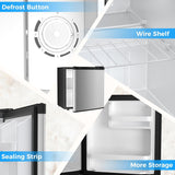 Antarctic Star Mini Fridge Compact Refrigerator with Freezer