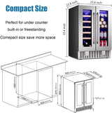 Antarctic Star 24 Inch Wine and Beverage Refrigerator