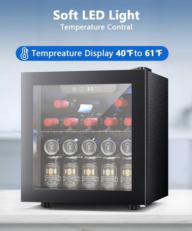 Antarctic Star 12 Bottle/48 Can Beverage Refrigerator Cooler-1.3 cu.ft