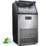 Antarctic-star Commercial Ice Maker Machine,100Lbs/Day,45 Cubes/Batch in 11-20 Mins,Stainless Steel Freestanding Ice Maker