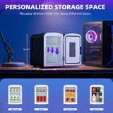 Mini Fridge 4 Liter/6 Cans Portable Mini Compact Refrigerator with Gaming Light - ANTARCTIC - STARBeauty Fridge