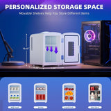 Mini Fridge 4 Liter/6 Cans Portable Mini Compact Refrigerator with Gaming Light - ANTARCTIC - STARBeauty Fridge