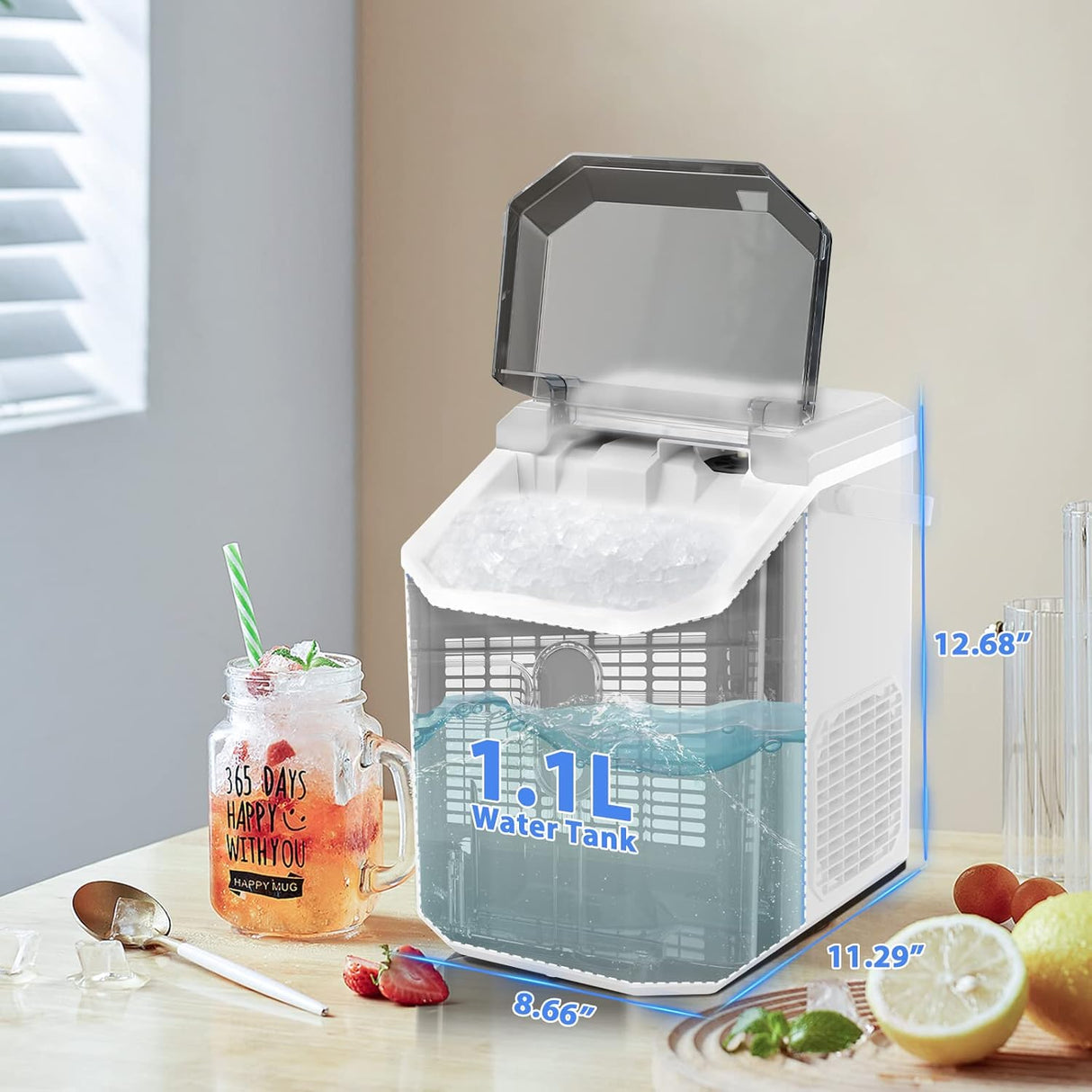 Nugget Countertop Ice Maker with Soft Chewable Ice - ANTARCTIC - STAR