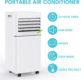 Portable Air Conditioner 8,000 BTU, 3 - in - 1 AC Cooler Dehumidifier Fan with LED Display AC5421 - ANTARCTIC - STARAir Conditioner