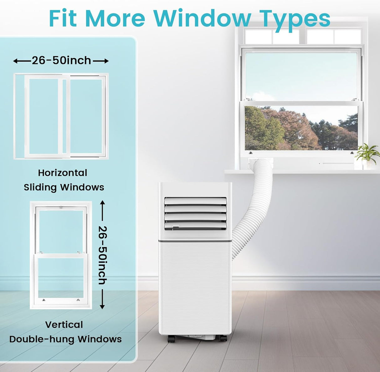 Portable Air Conditioner 8,000 BTU, 3 - in - 1 AC Cooler Dehumidifier Fan with LED Display AC5421 - ANTARCTIC - STARAir Conditioner