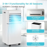 Portable Air Conditioner 8,000 BTU, 3 - in - 1 AC Cooler Dehumidifier Fan with LED Display AC5421 - ANTARCTIC - STARAir Conditioner