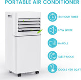 Portable Air Conditioner 8,000 BTU, 3 - in - 1 AC Cooler Dehumidifier Fan with LED Display AC5421 - ANTARCTIC - STARAir Conditioner