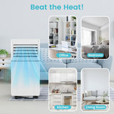 Portable Air Conditioner 8,000 BTU, 3 - in - 1 AC Cooler Dehumidifier Fan with LED Display AC5421 - ANTARCTIC - STARAir Conditioner