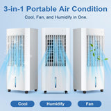 Portable Evaporative Air Cooler - Small Air Cooler with 3 Modes & 3 Speeds 63003EAR0 - ANTARCTIC-STARAir Conditioner