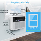 U-Shaped Window Air Conditioner, 10000 BTU Air Conditioner Window Unit for 450 Sq.Ft A5406W-10K - ANTARCTIC-STARAir Conditioner