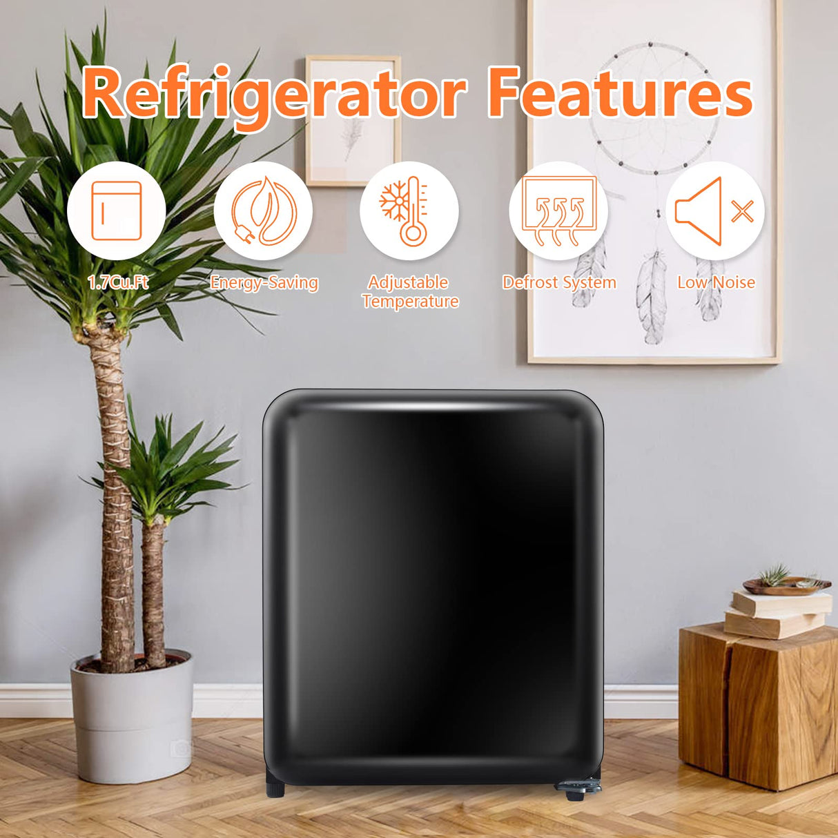 Antarctic Star Compact Refrigerator Mini Fridge for Beverage