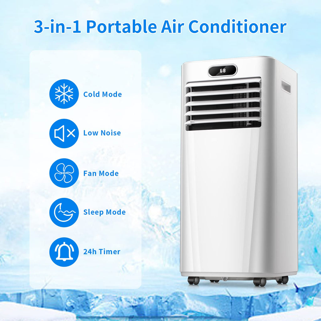 Antarctic Star 10000BTU Portable Air Conditioner with Cooling Dehumidifier