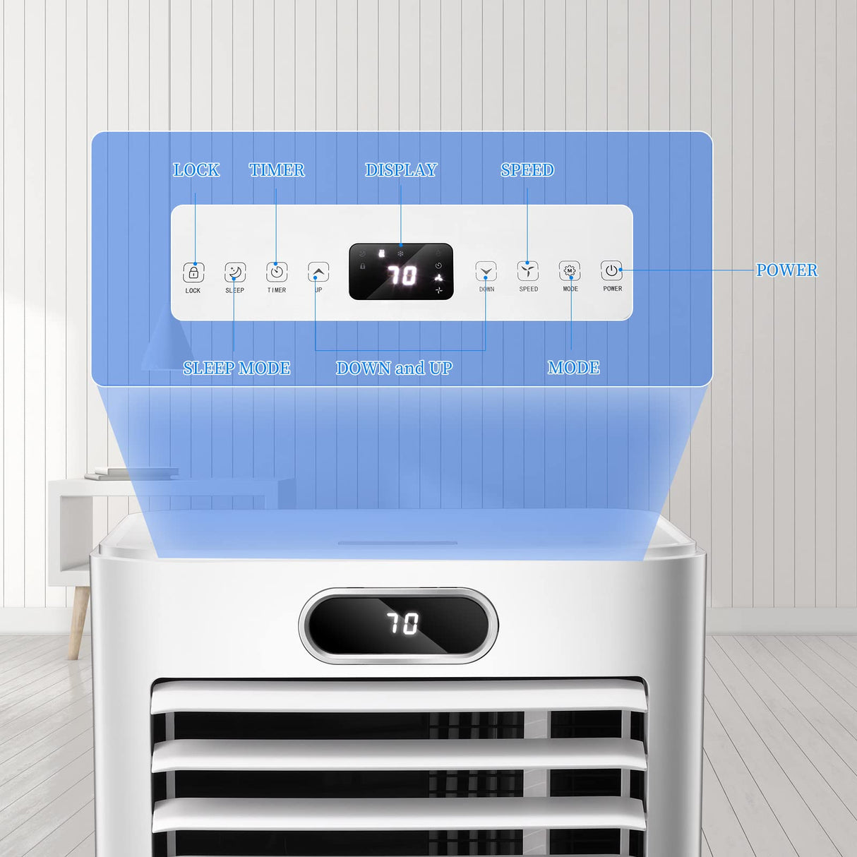 Antarctic Star 10000BTU Portable Air Conditioner with Cooling Dehumidifier