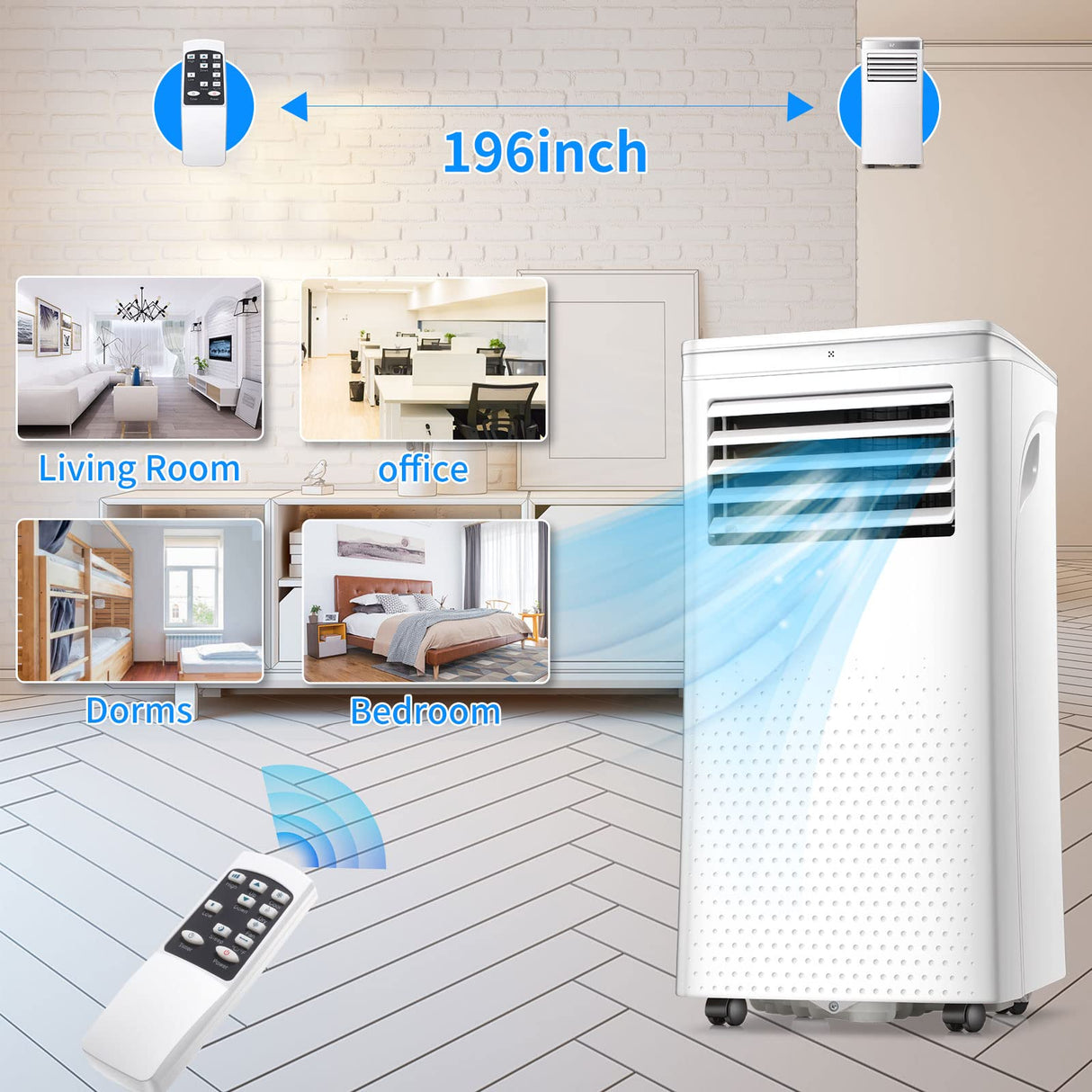 Antarctic-Star 3-in-1 8000BTU Portable Air Conditioner 
