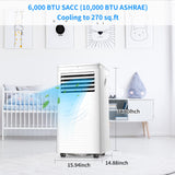 Antarctic-Star 3-in-1 8000BTU Portable Air Conditioner 