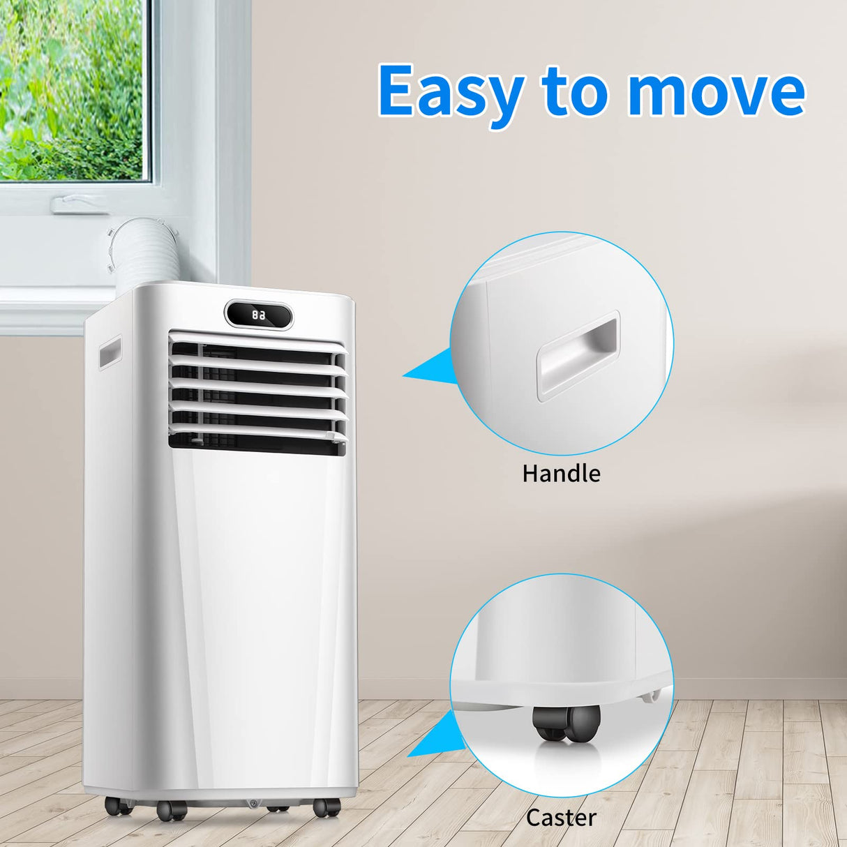 Antarctic Star 10000BTU Portable Air Conditioner with Cooling Dehumidifier