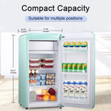 Antarctic Star 3.2Cubic Feet Mini Fridge Compact Refrigerator