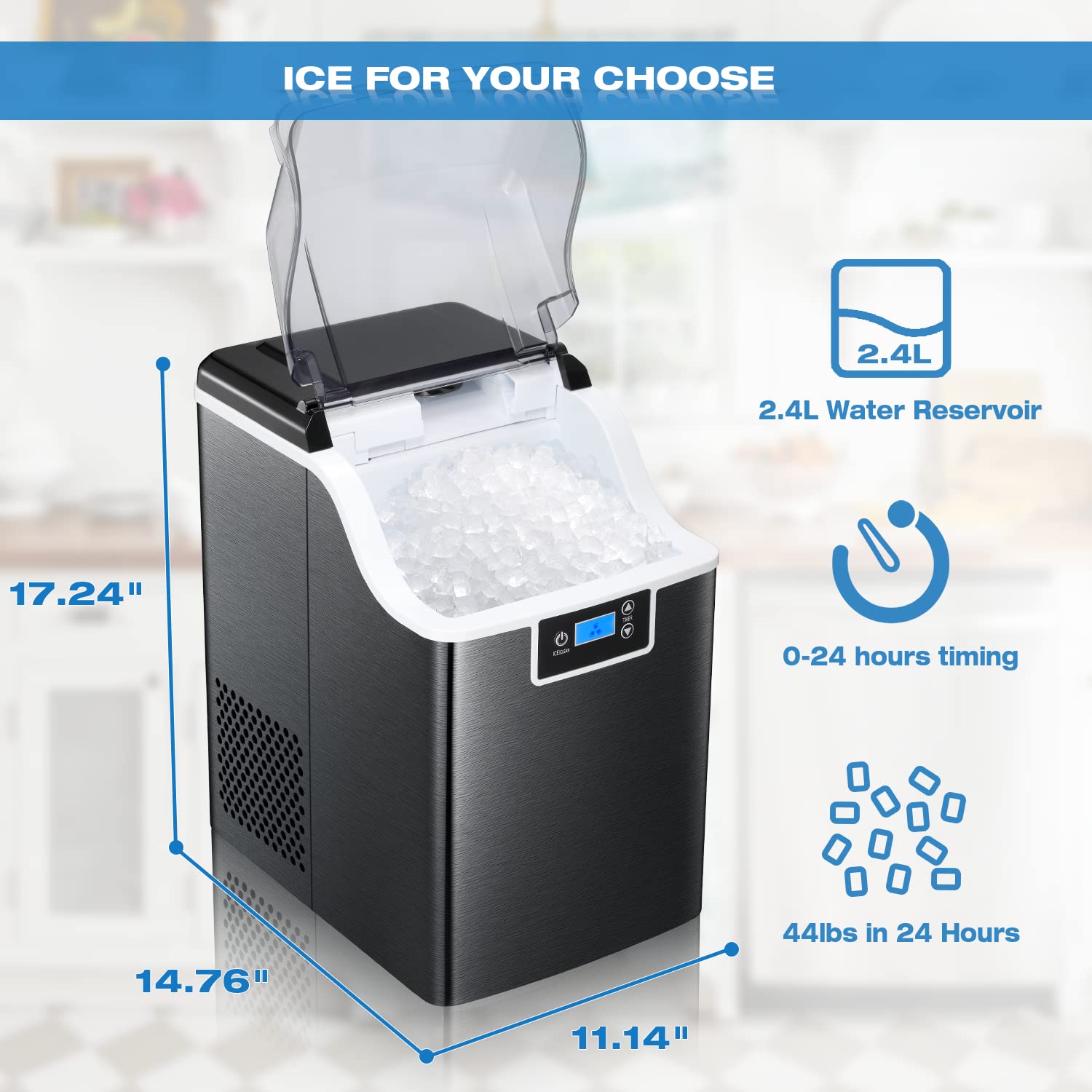 Antarctic Star Portable Ice Maker Machine for Countertop, Automatic 26 –  ANTARCTIC-STAR