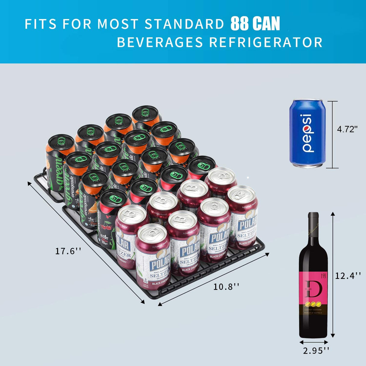 Beverage Refrigerator  Wine Cooler Mini Fridge