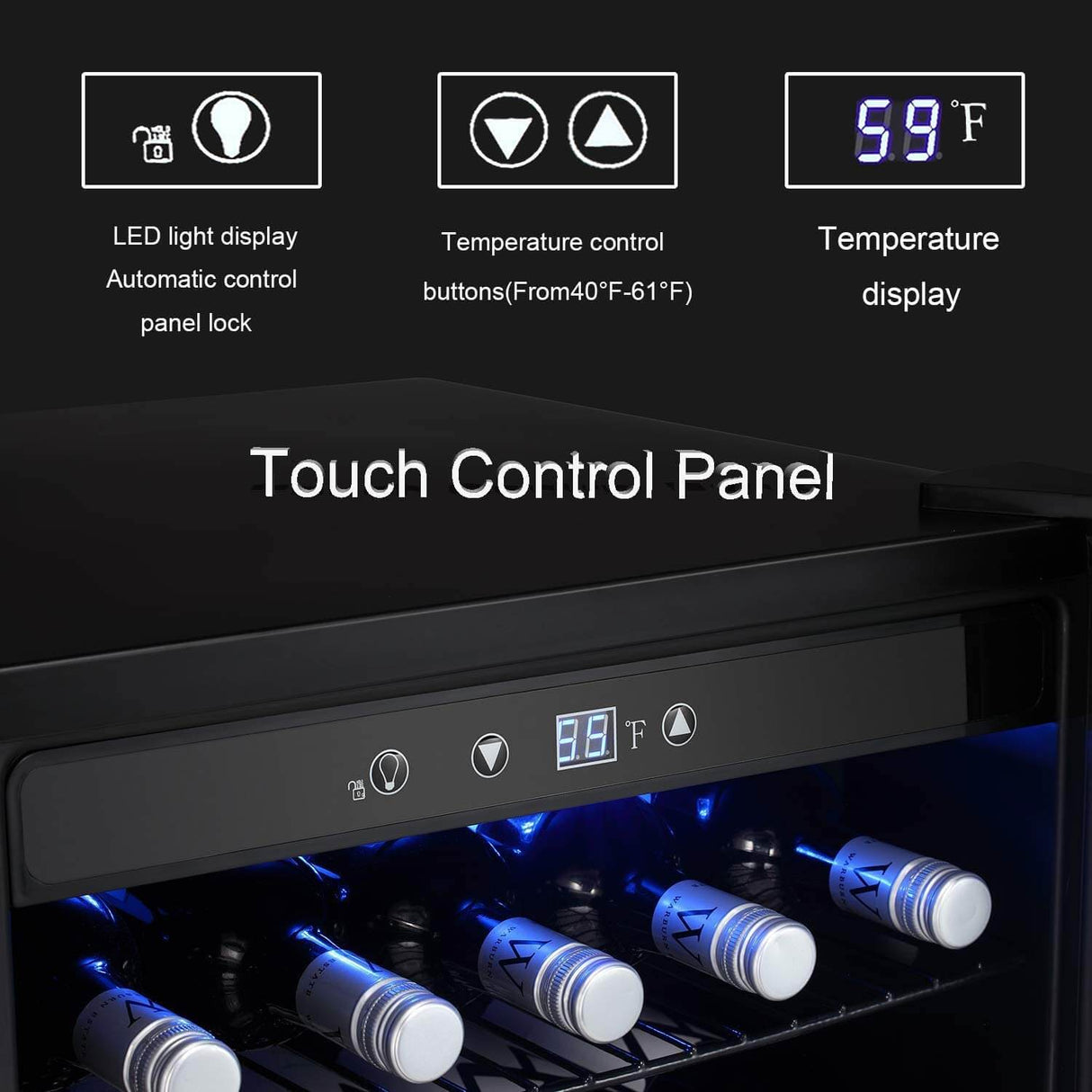  Beverage Refrigerator Cooler - 145 Can Mini Fridge Glass Door for Soda Beer