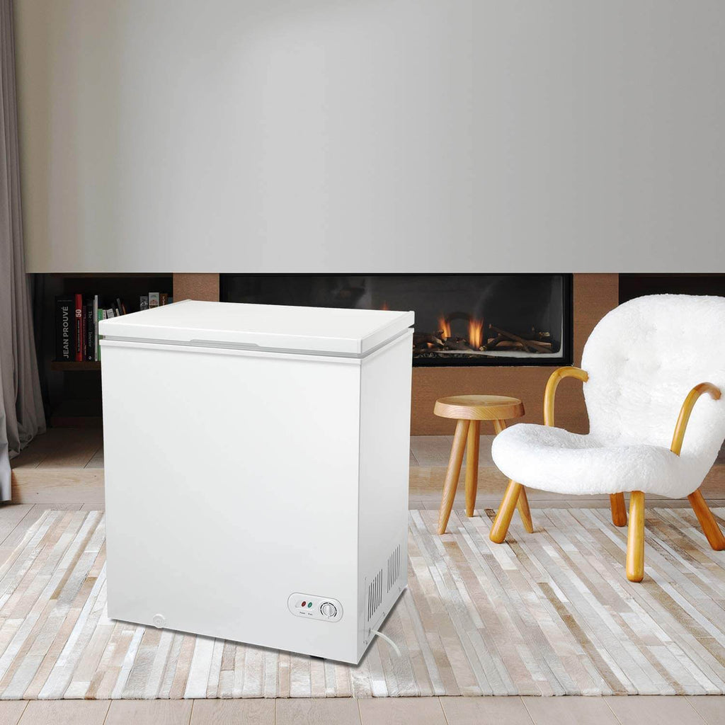 5.0 Cu.ft Chest Freezer 6.8℉to -4℉with Removable Basket Free Standing Top open Door Compact Freezer 