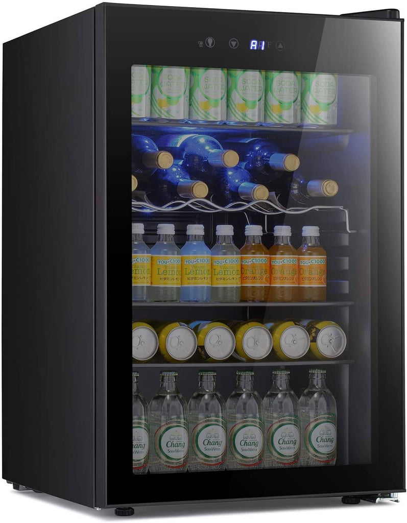 Antarctic Star Mini Fridge Cooler - 60 Can Beverage Refrigerator Glass Door for Beer Soda or Wine – Glass Door Small Drink Dispenser Machine Clear