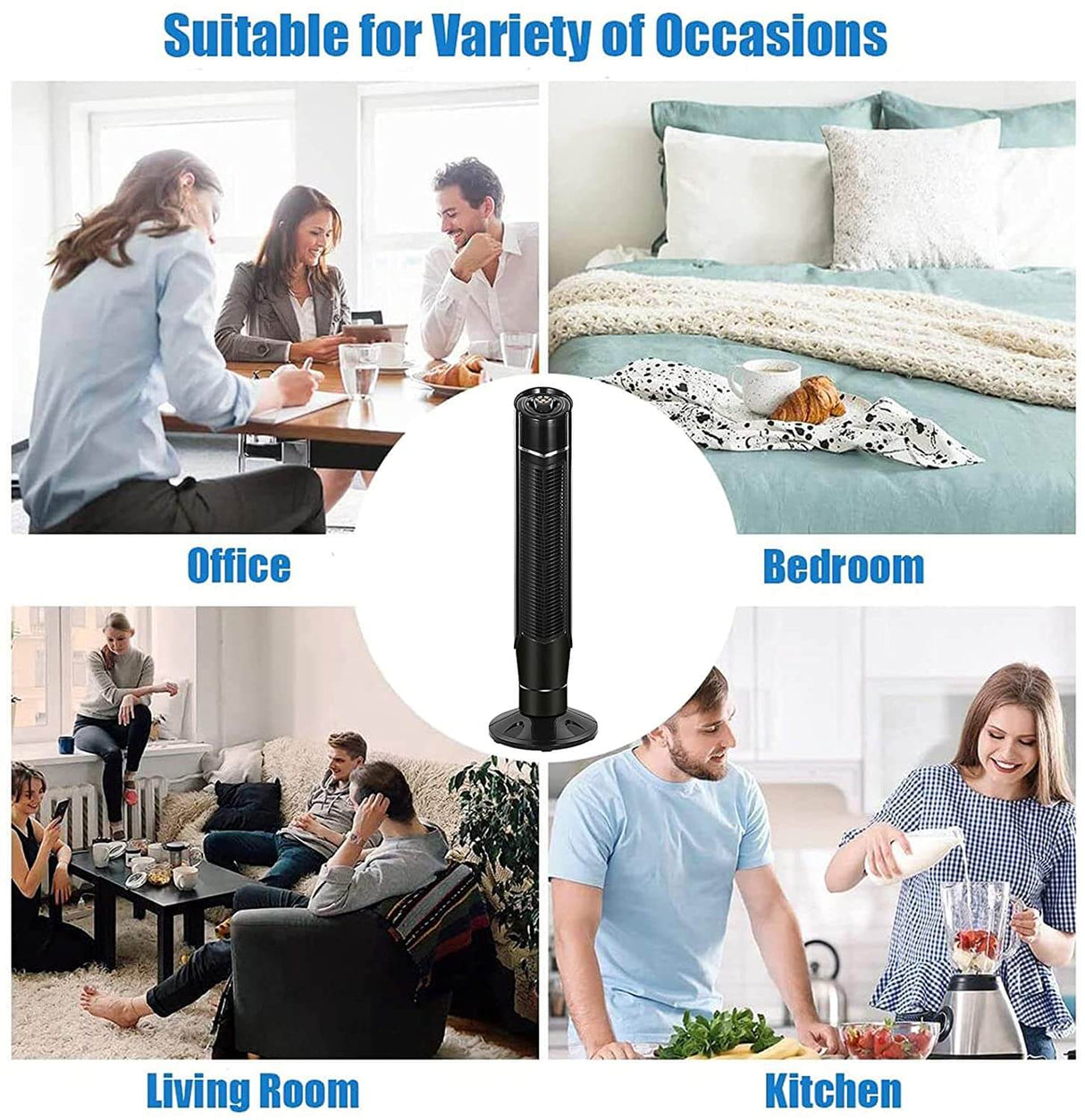  Tower Fan Oscillating Fan Quiet Cooling