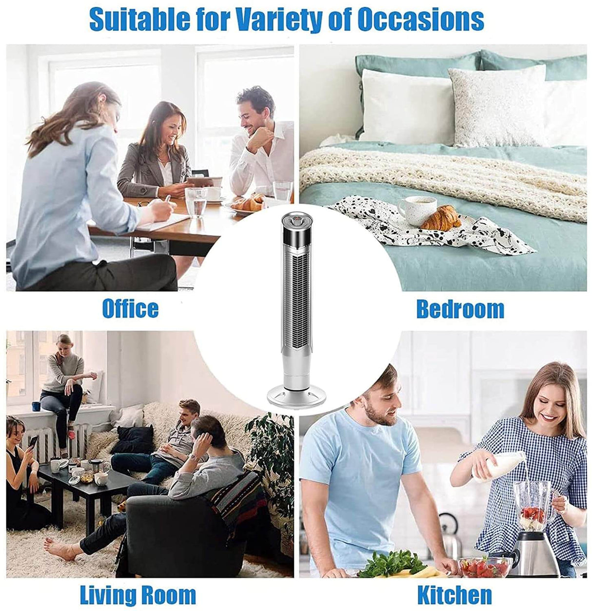  Tower Fan Oscillating Fan Quiet Cooling