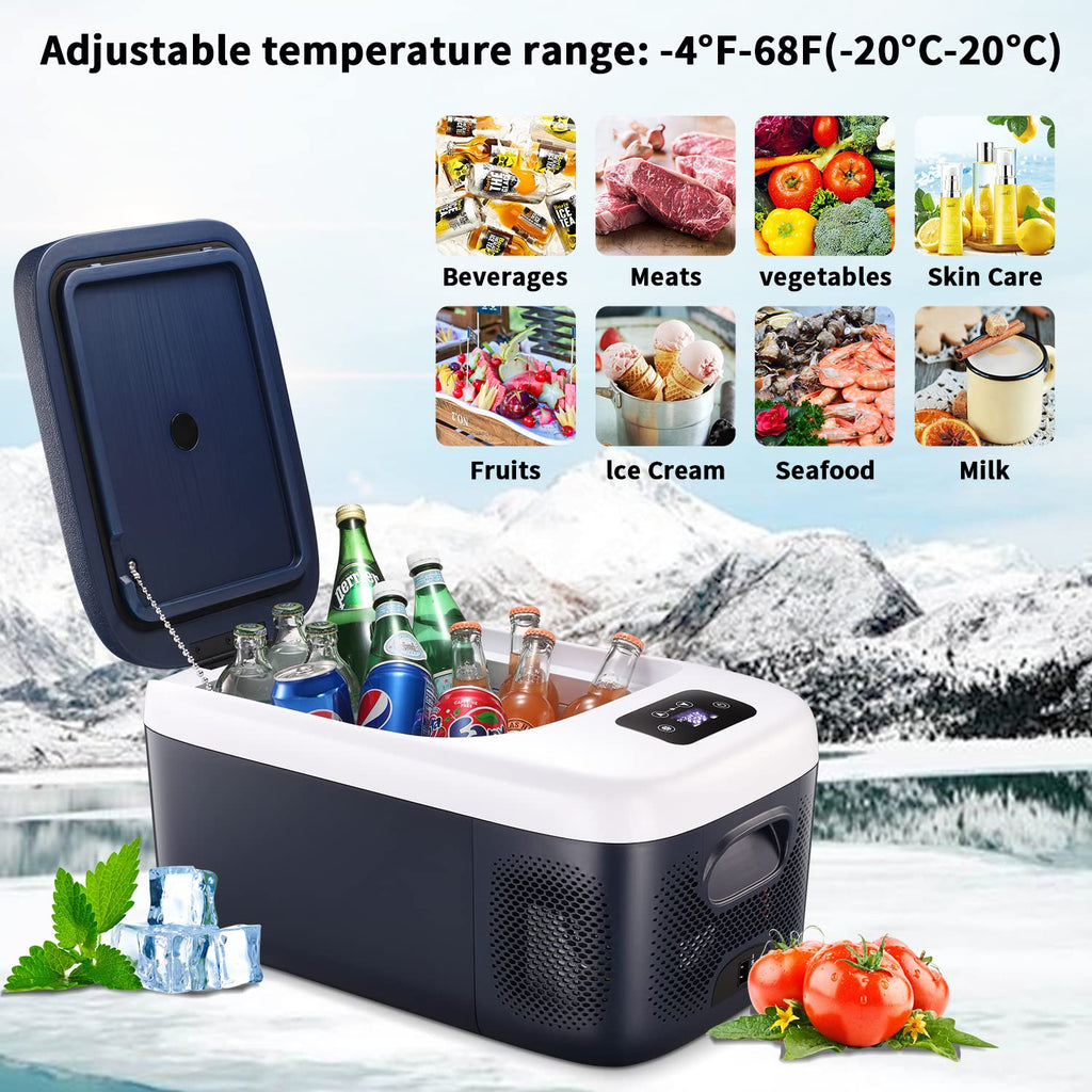 Antarctic-Star Portable Fridge Freezer, Car Refrigerator for Camping