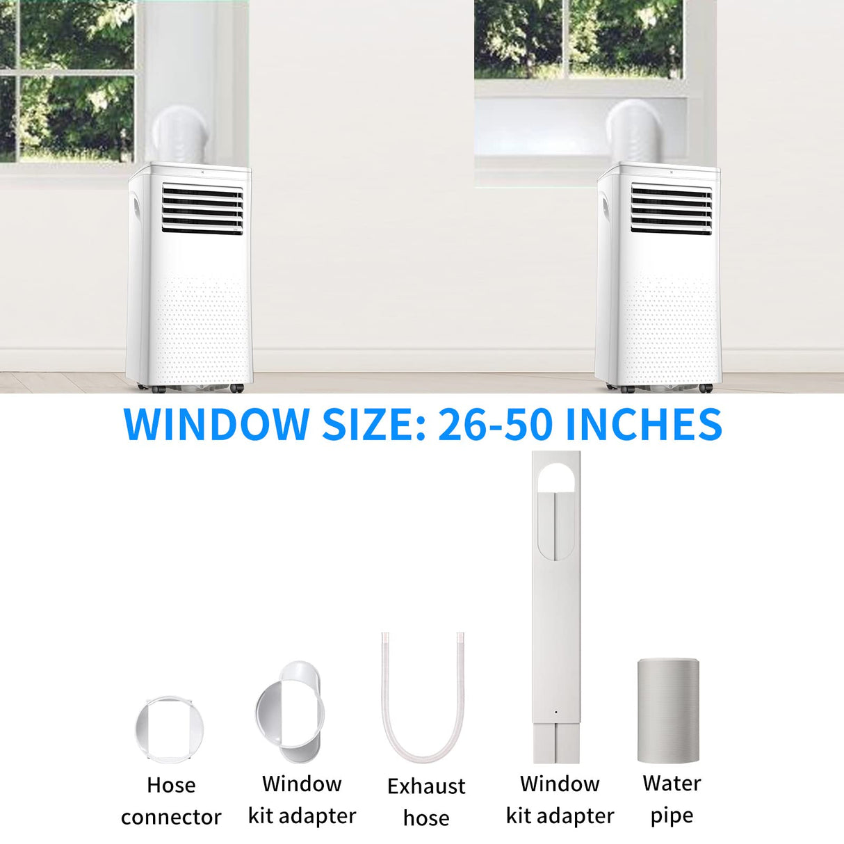 Antarctic - Star 3 - in - 1 8000BTU Portable Air Conditioner Fan Remote Control .Silver - ANTARCTIC - STAR