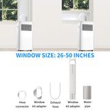 Antarctic - Star 3 - in - 1 8000BTU Portable Air Conditioner Fan Remote Control .Silver - ANTARCTIC - STAR