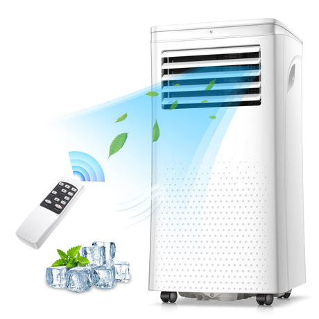Antarctic - Star 3 - in - 1 8000BTU Portable Air Conditioner Fan Remote Control .Silver - ANTARCTIC - STAR