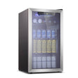 Antarctic Star Beverage Refrigerator - 145 Can Mini Fridge with Adjustable Removable Shelves - ANTARCTIC - STAR