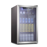 Antarctic Star Beverage Refrigerator - 145 Can Mini Fridge with Adjustable Removable Shelves - ANTARCTIC - STAR