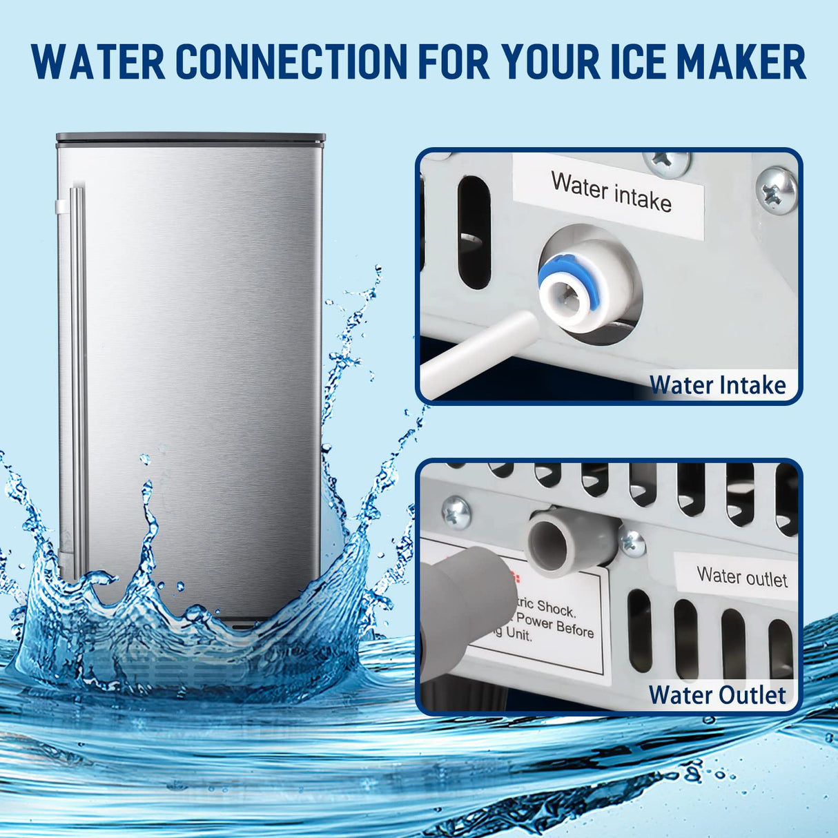 Antarctic - Star Commercial Ice Maker, Free Standing and Built In Ice Maker - ANTARCTIC - STAR