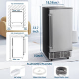 Antarctic - Star Commercial Ice Maker, Free Standing and Built In Ice Maker - ANTARCTIC - STAR