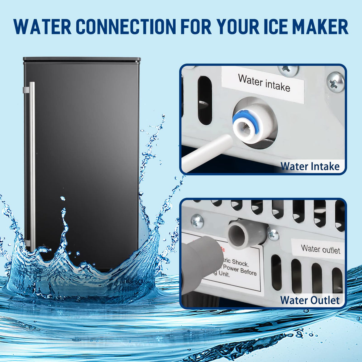 Antarctic - Star Commercial Ice Maker, Free Standing and Built In Ice Maker - ANTARCTIC - STAR