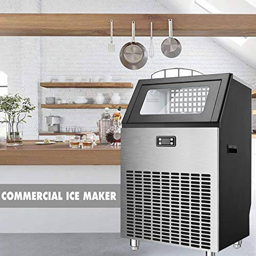 Antarctic Star Commercial Ice Makers Machine Stainless Steel Makes 265 Lbs of Ice - ANTARCTIC - STAR