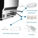 Antarctic Star Commercial Ice Makers Machine Stainless Steel Makes 265 Lbs of Ice - ANTARCTIC - STAR