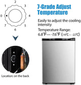 Antarctic Star Compact Chest Upright Freezer Single Door Reversible Stainless Steel Door - ANTARCTIC-STAR