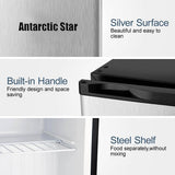 Antarctic Star Compact Chest Upright Freezer Single Door Reversible Stainless Steel Door - ANTARCTIC-STAR